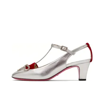 GUCCI High Heels Women's Silver