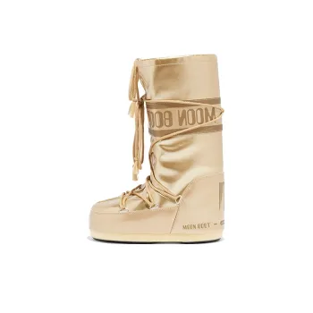 Moon Boot Icon Height Increasing Crew Snow Boots Unisex Gold