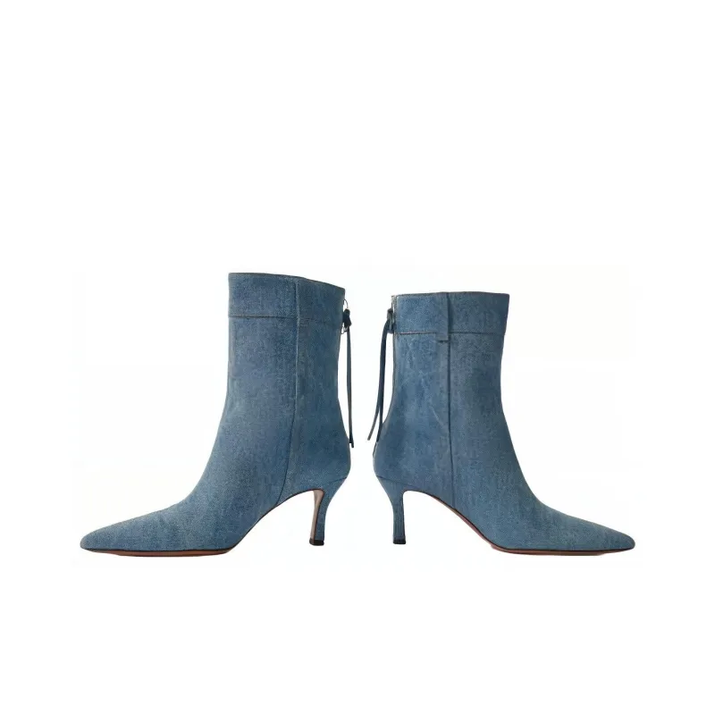 Maje Ankle Boots 7.5cm Women's Blue-2