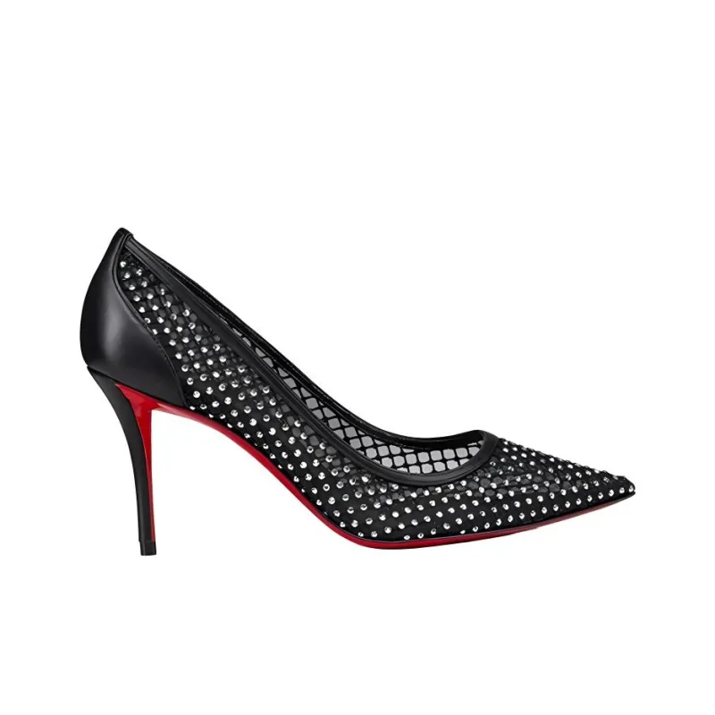 Christian Louboutin Apostropha Mesh Pointed Toe Pumps-1