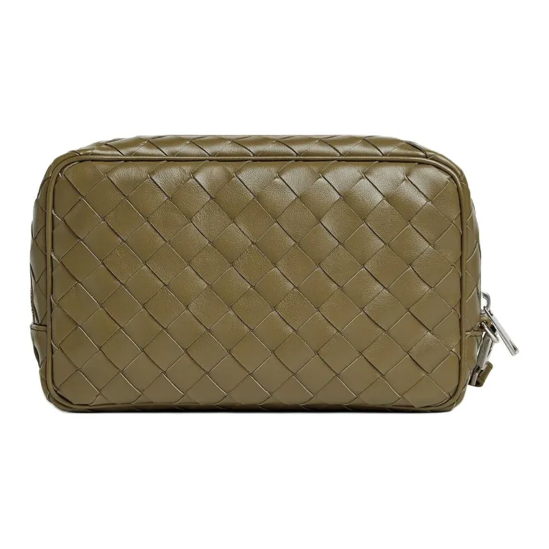 Bottega Veneta Intrecciato Calfskin Clutch Small Size Men's Algae-2