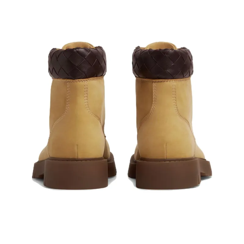 Bottega Veneta Haddock Ankle Boots 4.5cm Men's Ochre-4