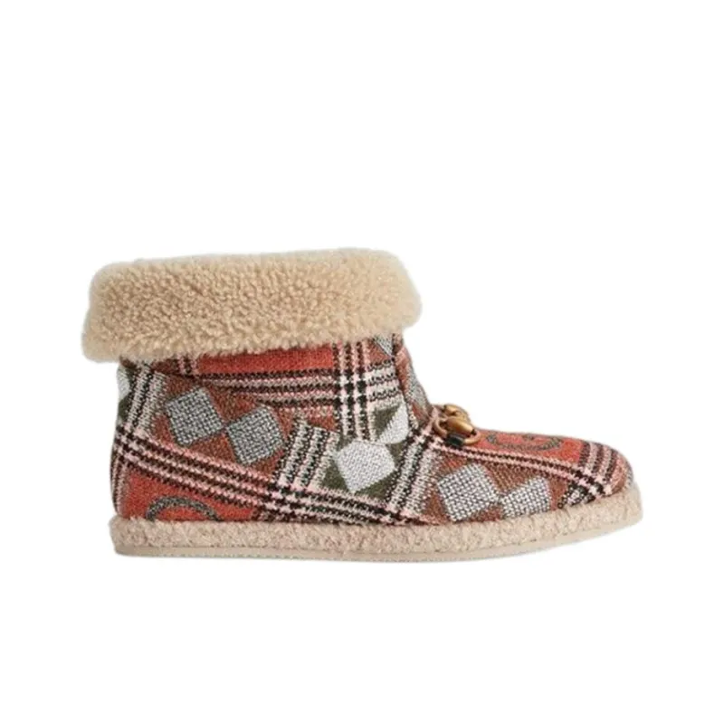 GUCCI Ankle Boots Women's Orange-1