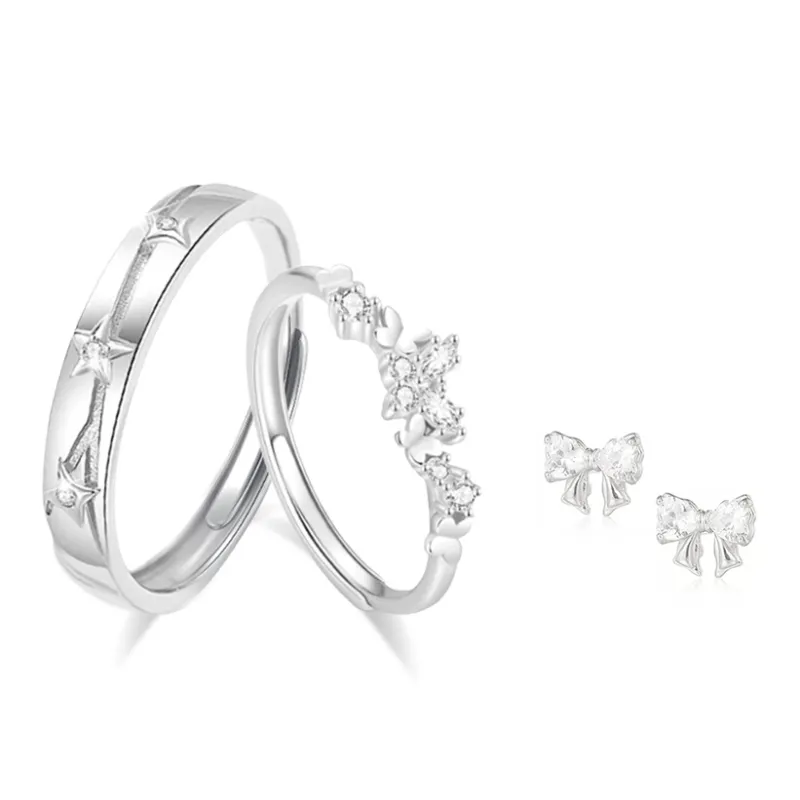 LUCA Sterling Silver Rings Unisex Anniversary Gift, Refined Love-7