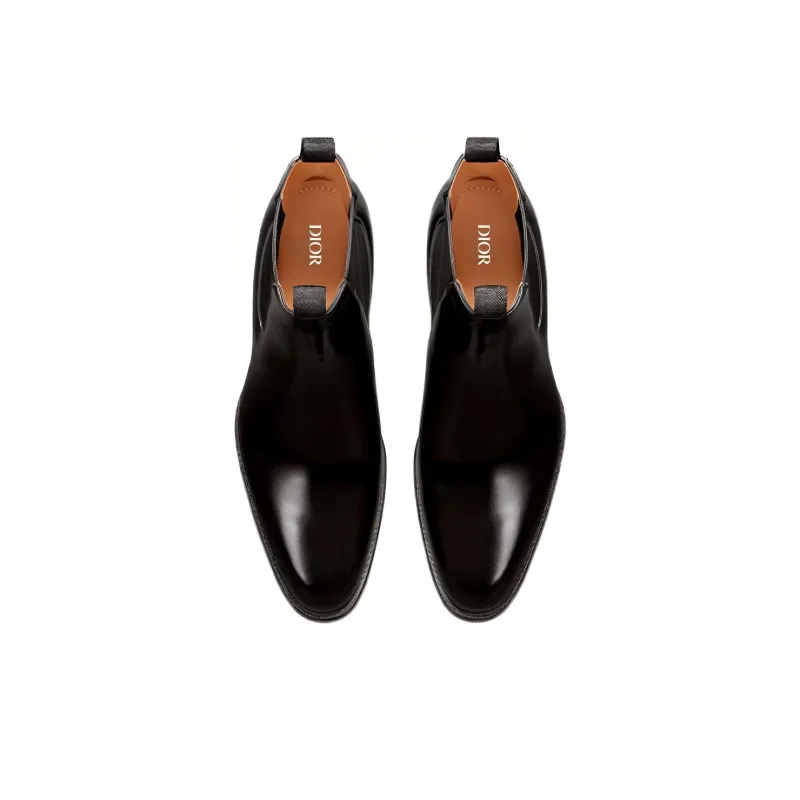 DIOR Dior Timeless Short Chelsea Boots Men's Black-3
