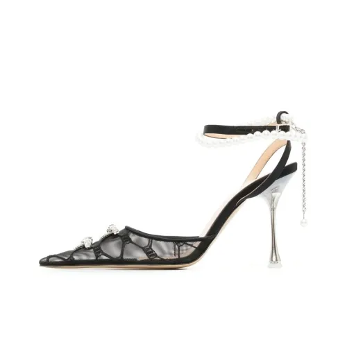 MACH & MACH Slim Heel High Heels Women's Black
