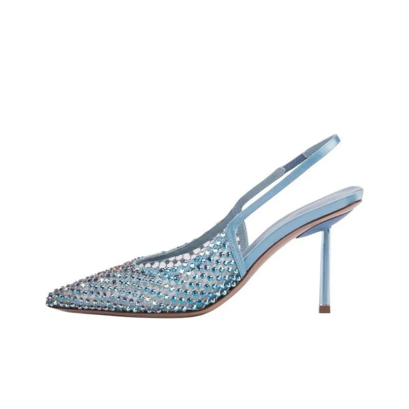 Le Silla Gilda 80mm Slingback Pumps-0