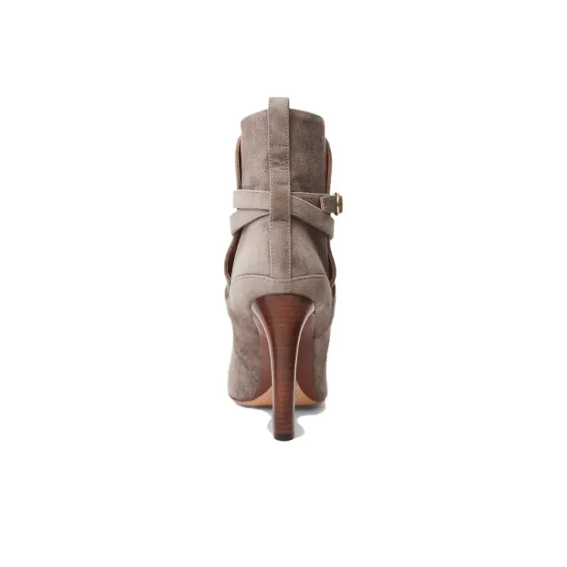 Polo Ralph Lauren Kourtney Ankle Boots 10cm Women's Gray-4