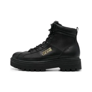VERSACE JEANS Couture Logo lettering Lace up Boots