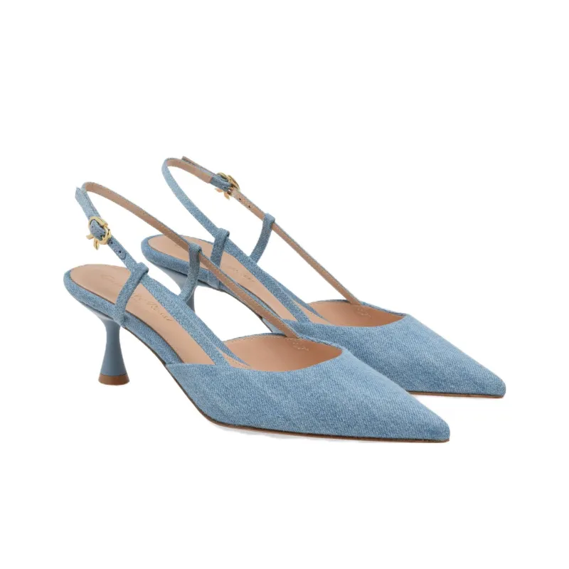 GIANVITO ROSSI Ascent Slim Heel High Heels 5.5cm Women's Light Blue-2