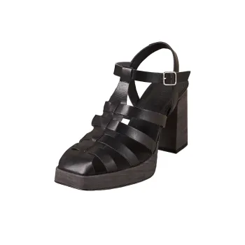 ALOHAS Chunky Heel High Heels 9cm Women's Black
