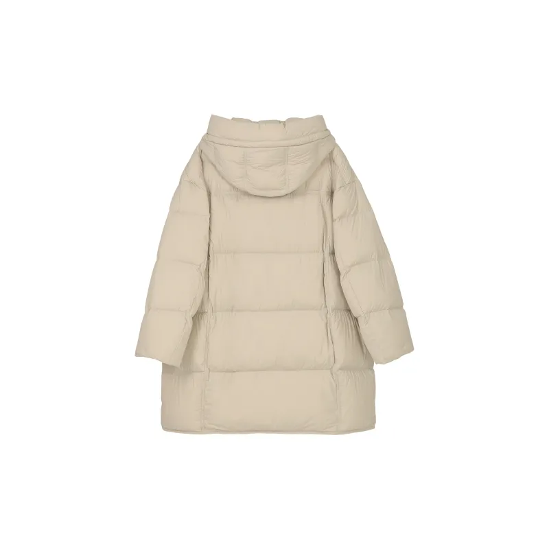 Fstudio Korean Commute Essential 90 Fill Power White Duck Down Long Warm Down Jacket Women's-4