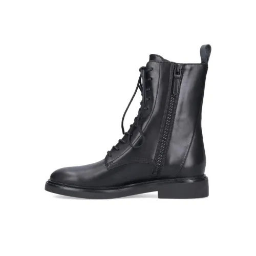 TORY BURCH Double T Leather Combat Boots