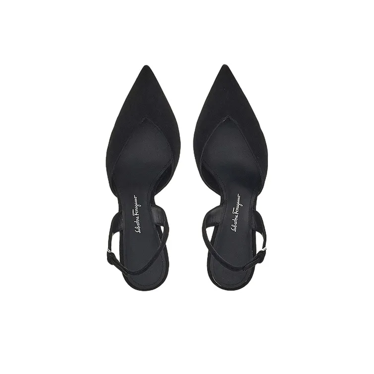FERRAGAMO Slim Heel High Heels Women's Black-2