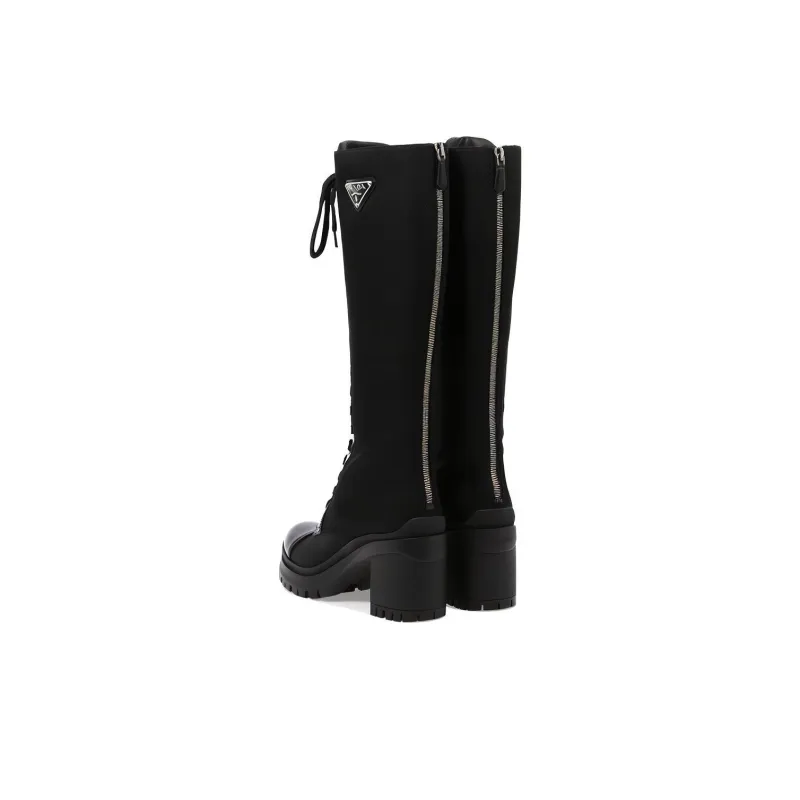 PRADA Knee-high Boots Women's Black-4