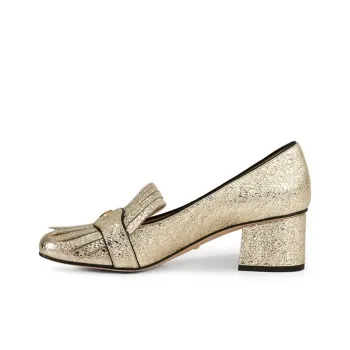 GUCCI Gold Marmont 55mm Pumps