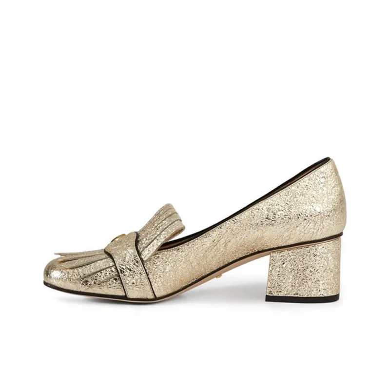 GUCCI Gold Marmont 55mm Pumps-0