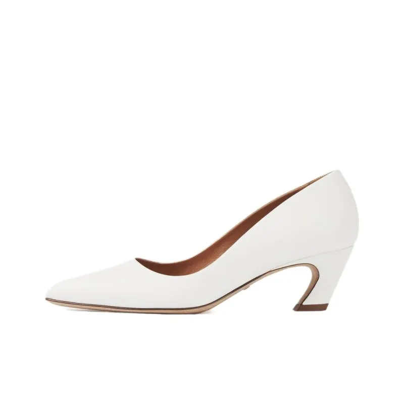 Chloe Oli Slim Heel High Heels Women's White-0