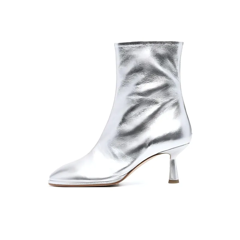 Aeyde Dorothy 60mm Metallic-finish Boots-0