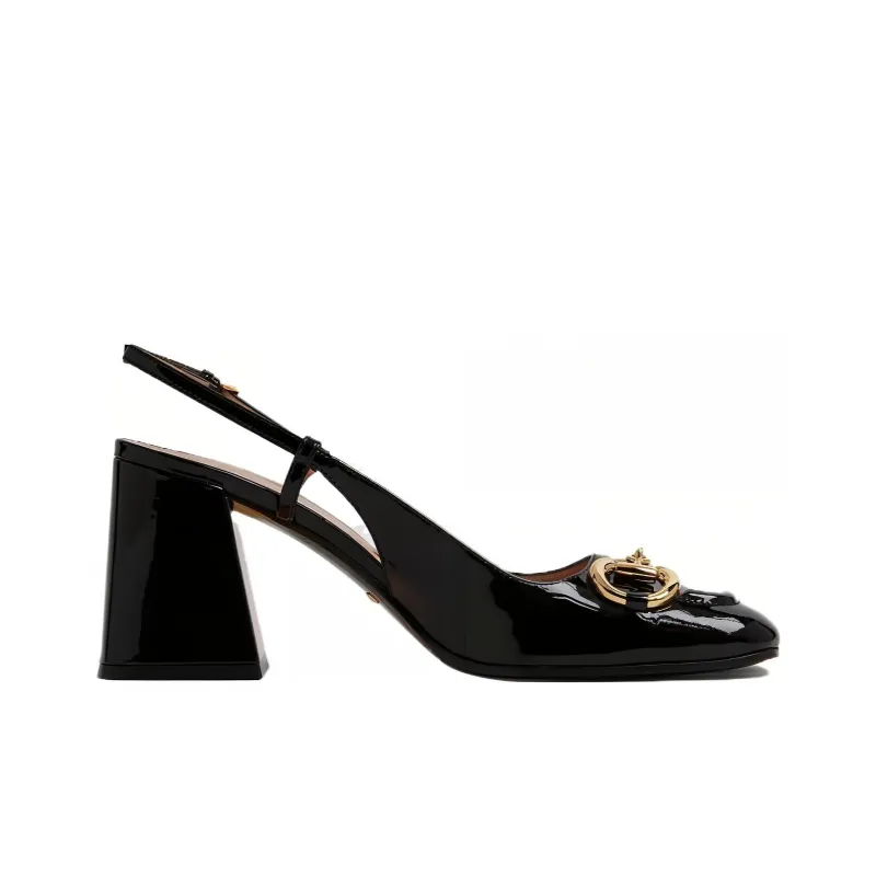 GUCCI Horsebit-buckle Slingback Pumps-1