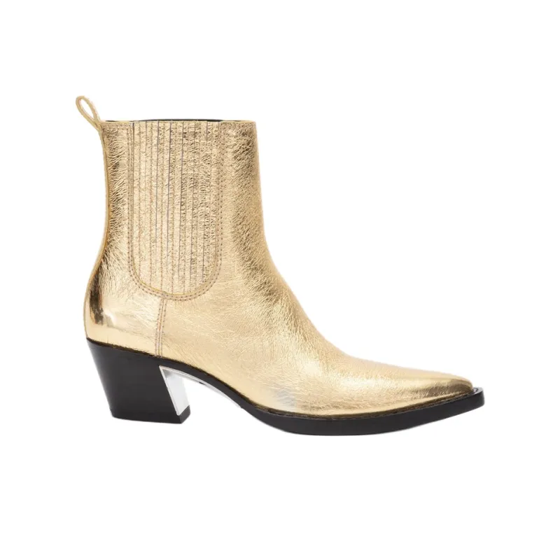 3.1 Phillip Lim Downtown Chelsea Boots 6cm Women's Gold-1
