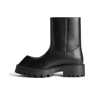 Balenciaga Rhino Booties 'Black Smooth Calfskin' Women's