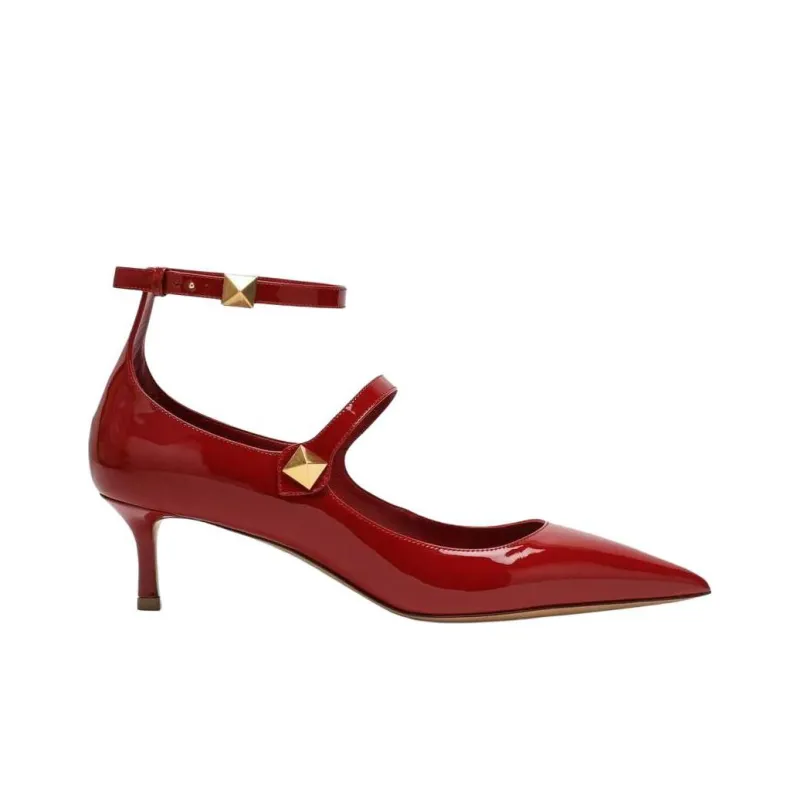 Valentino TIPTOE Slim Heel High Heels Women's Red-1