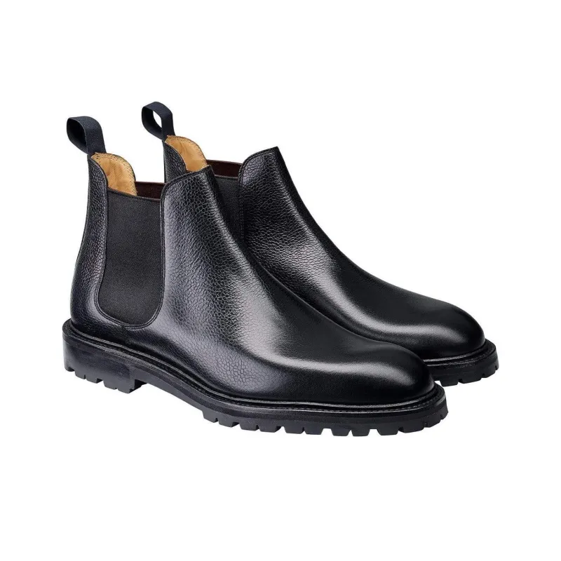 CROCKETT & JONES Short Chelsea Boots Men's Black-3