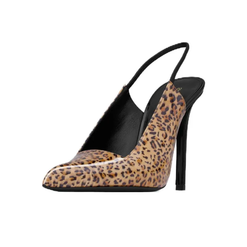 SAINT LAURENT Raven 120mm Leopard-print Pumps-2