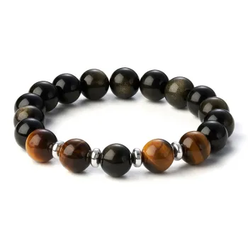 Topgirl Tiger's Eye Stone Bracelets Men's