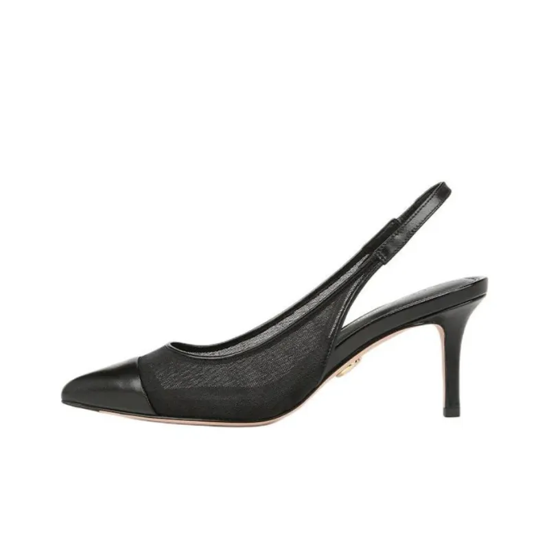 VERONICA BEARD Liliana Slim Heel High Heels 7cm Women's Black-0