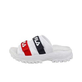FILA Slip Resistant Abrasion Resistant Slide Slippers Unisex White