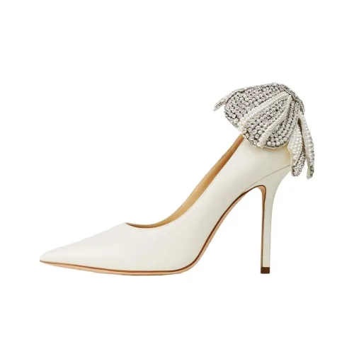 Jimmy Choo Slim Heel High Heels 10cm Women's White