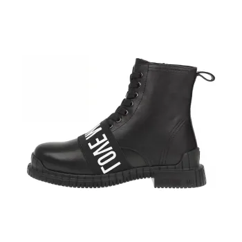 Love MOSCHINO Logo-strap Ankle Boots