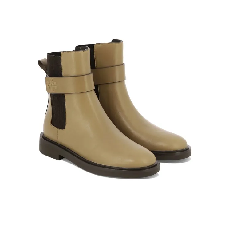 TORY BURCH Double T Leather Boots-2