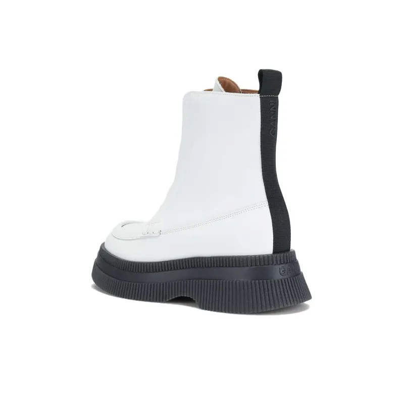 GANNI Ankle Boots Women's White-3
