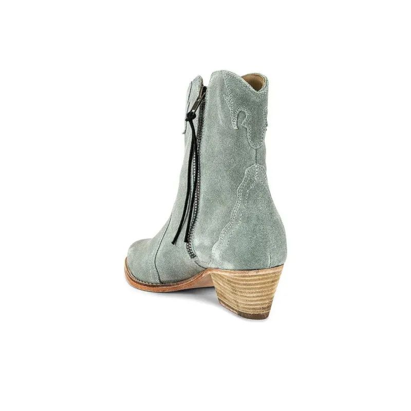 FREE PEOPLE Ankle Boots 5cm Women's Light Green-3