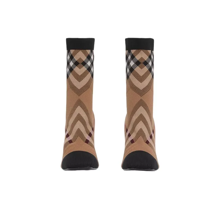 Burberry Vintage Check Sock Boots-2