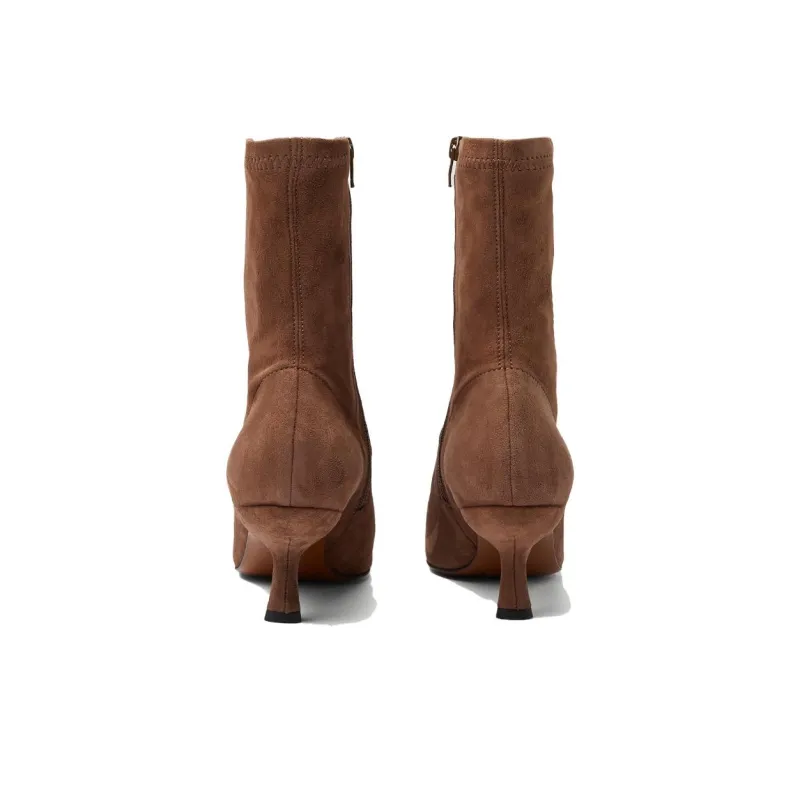 By Far Audrey Ankle Boots 6cm Women's Brown-4