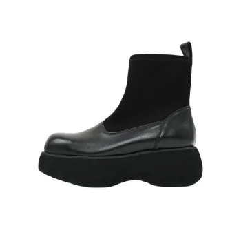 Open Yy Ankle Boots 6cm Women's Black