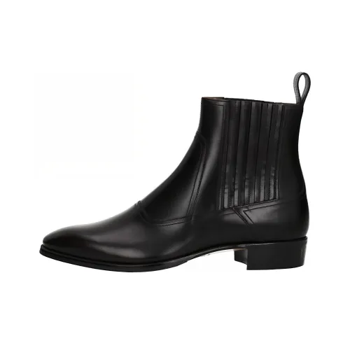GUCCI Short Chelsea Boots Men's Black