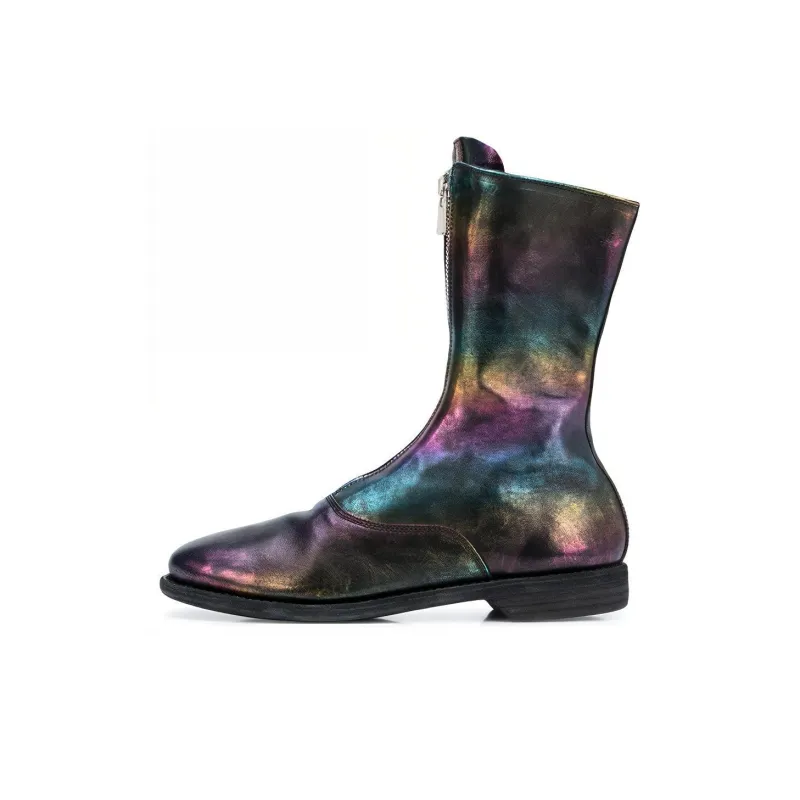 GUIDI Iridesdent Ankle Boots Women's-0