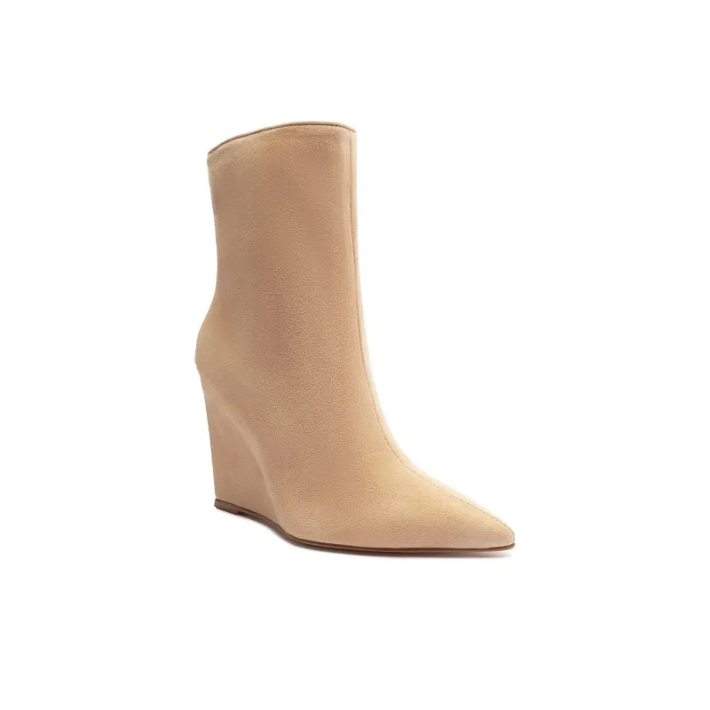 Schutz Asya Ankle Boots 11cm Women's Beige-3