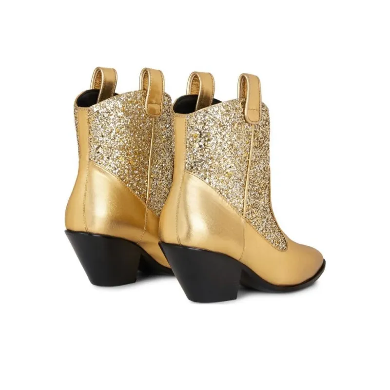 Giuseppe Zanotti Elna Glittery Cowboy Boots-4