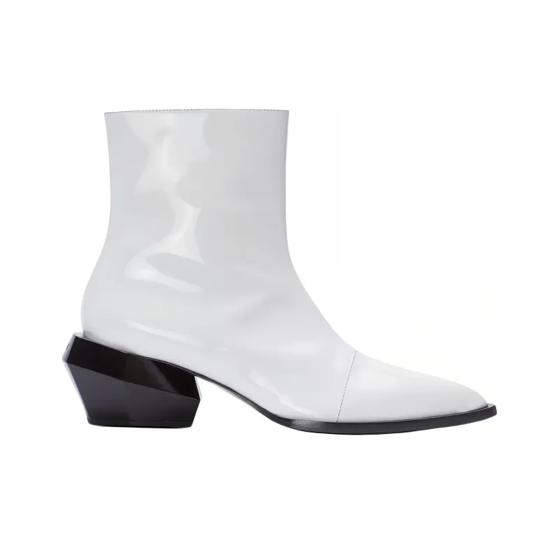 BALMAIN Billy Patent-leather Ankle Boots-1