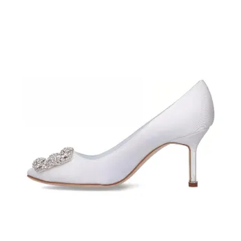 MANOLO BLAHNIK Slim Heel High Heels Women's White