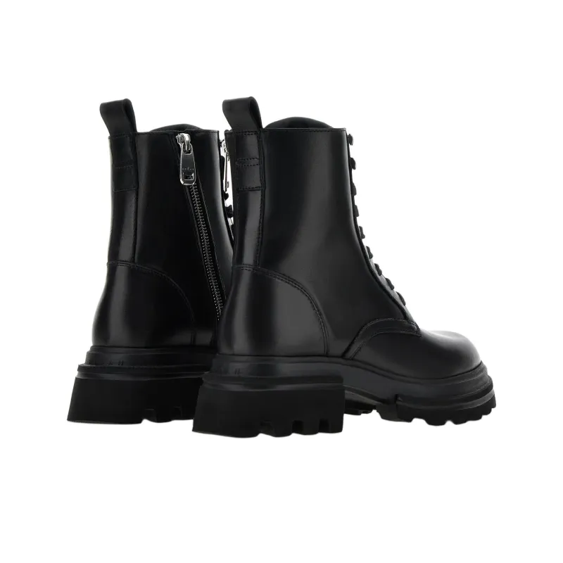 HOGAN Chunky Sole Lace Up Ankle Boots Women's-4