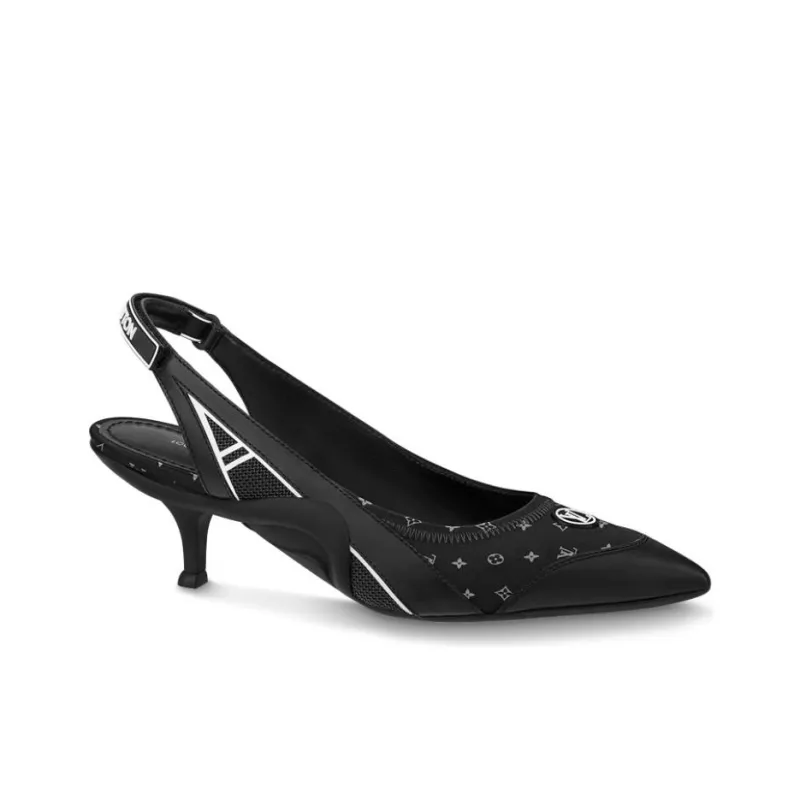 LOUIS VUITTON Archlight 1.0 Slingback Pumps 'Black Monogram' Women's-1