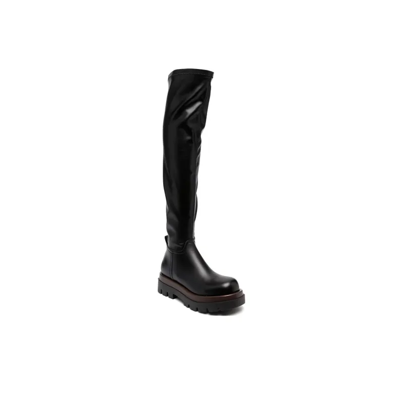 PINKO Leather Knee high Boots Women's-2