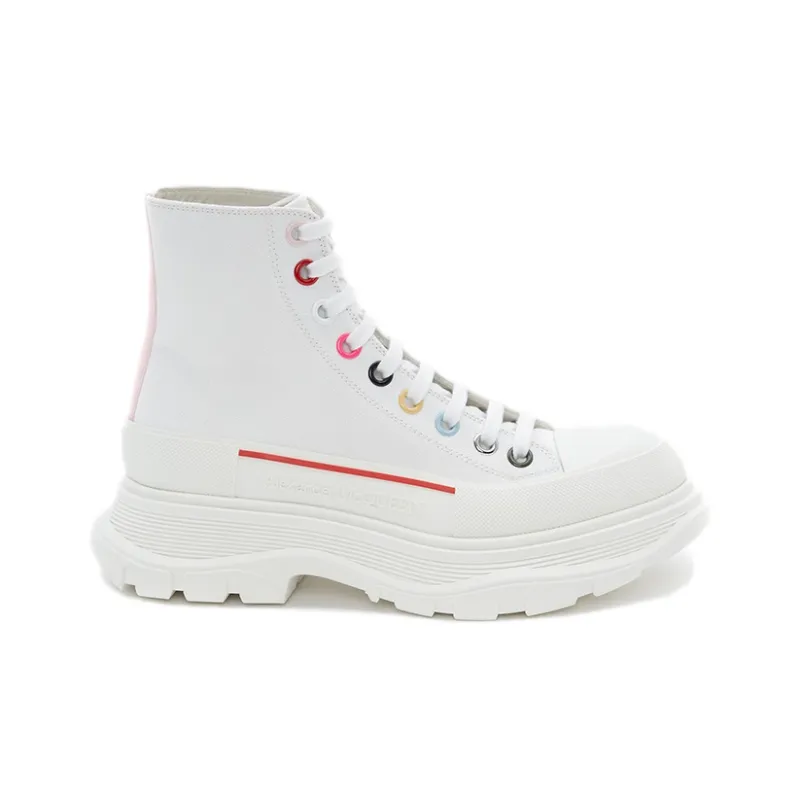Alexander McQueen Tread Slick Boot White Multicolour Women's-1